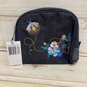 VERA BRADLEY ICINIC MEDIUM COSNETIC BAG - MOONLIGHT GARDEN